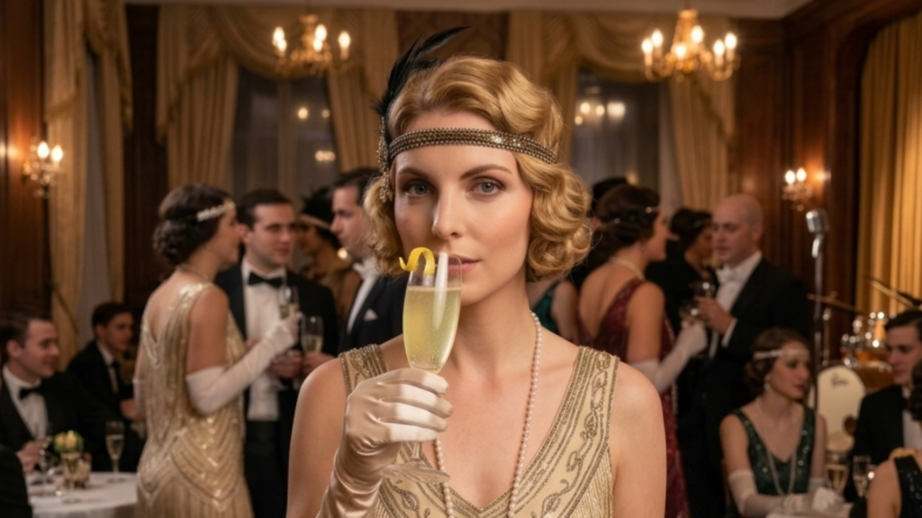 French 75 em uma festa temática dos anos 1920